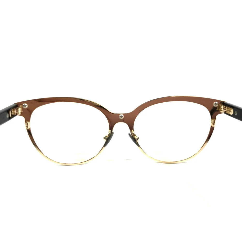 Tom Davies Eyeglasses Frames TD740 Col. 2214 Shiny Gold Black Green 51-15-140